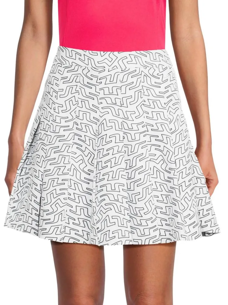 Adina Jindeberg pleated miniskirt, white