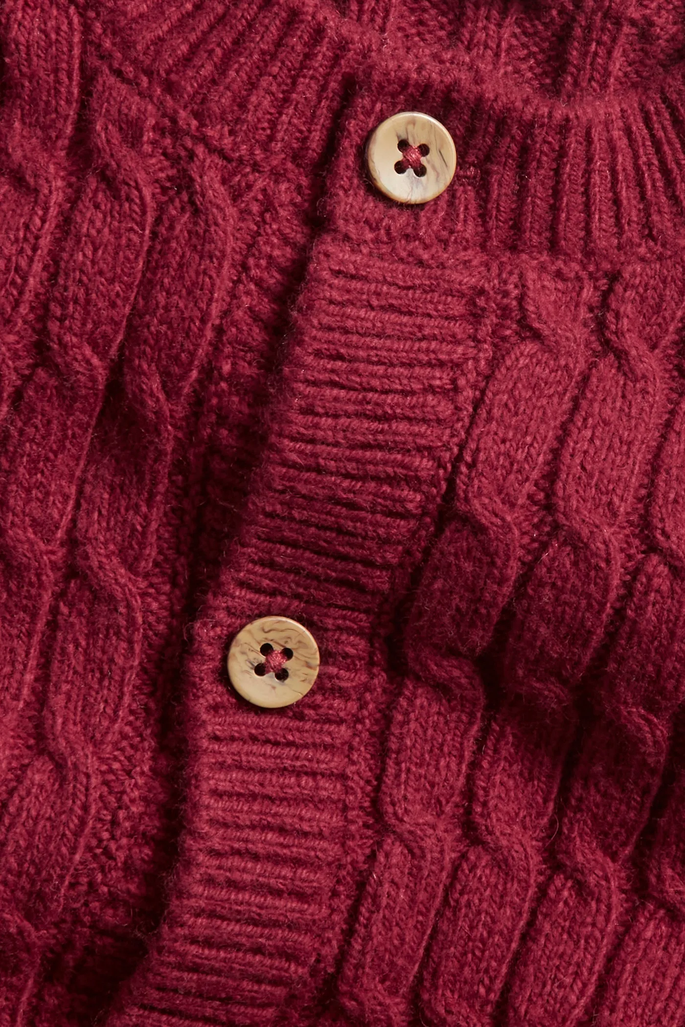 Baby red knitted cardigan