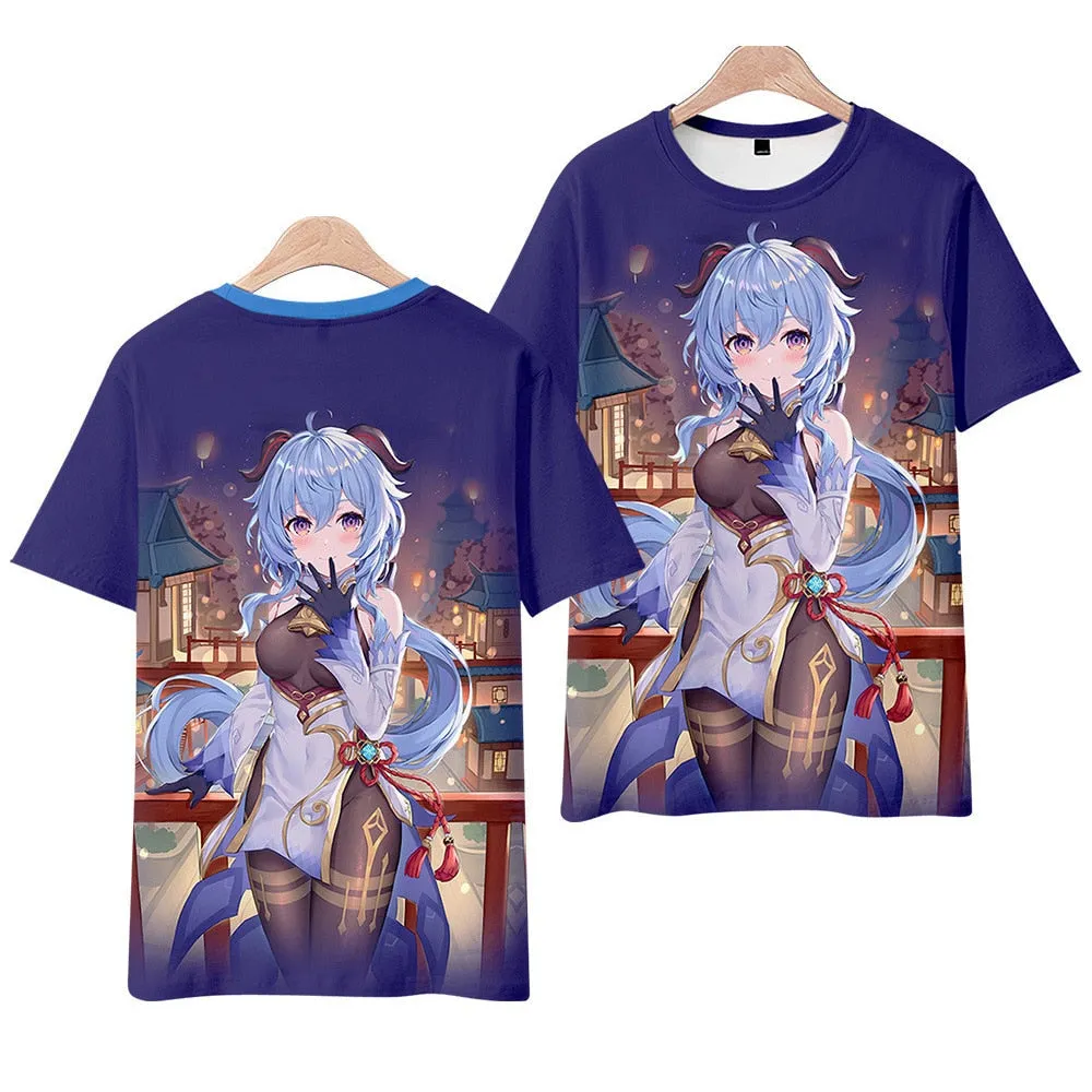 Bi-Color Tees Set-2 Genshin Impact (Variants Available)