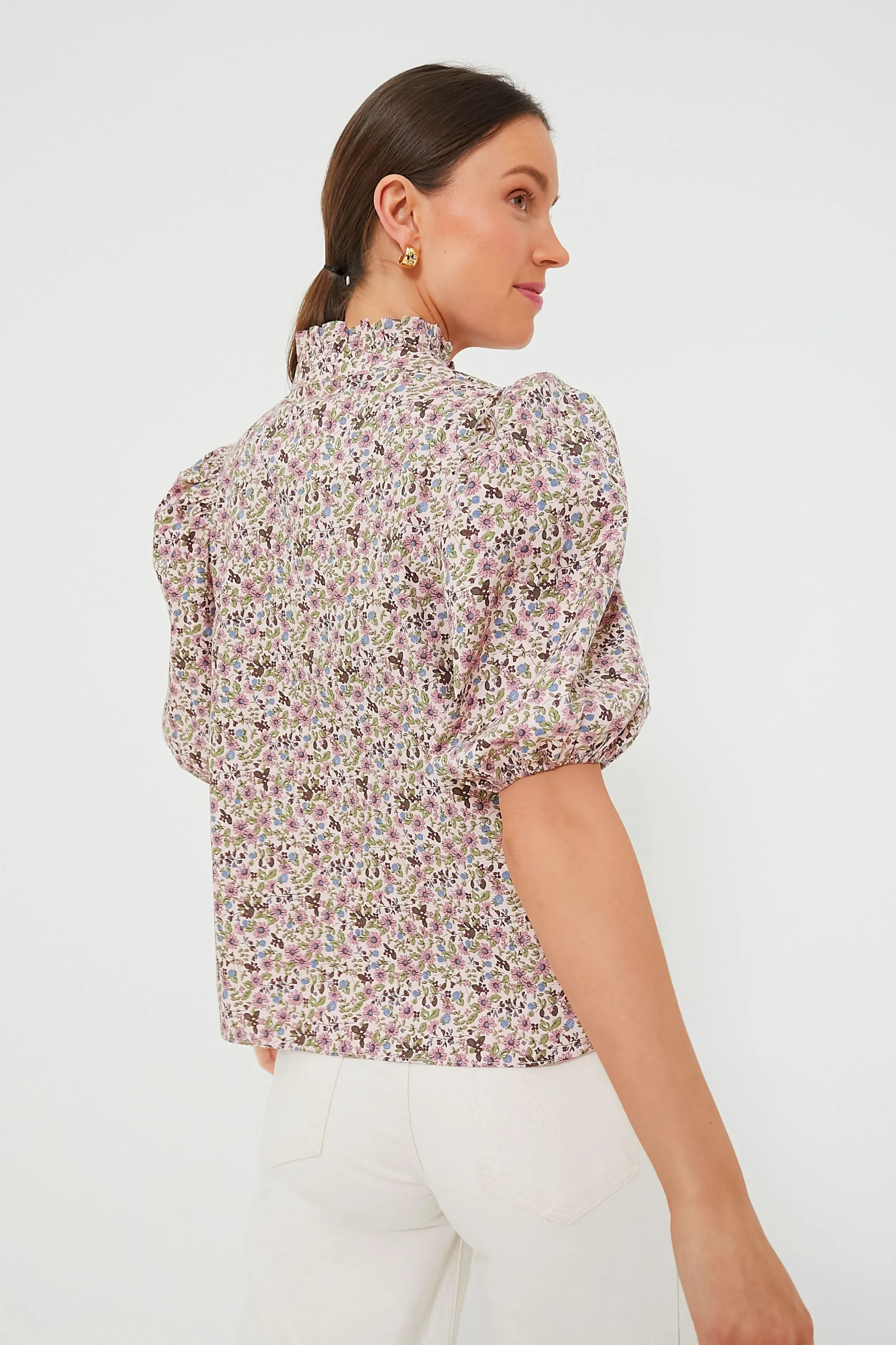 Blush Floral Florence Blouse