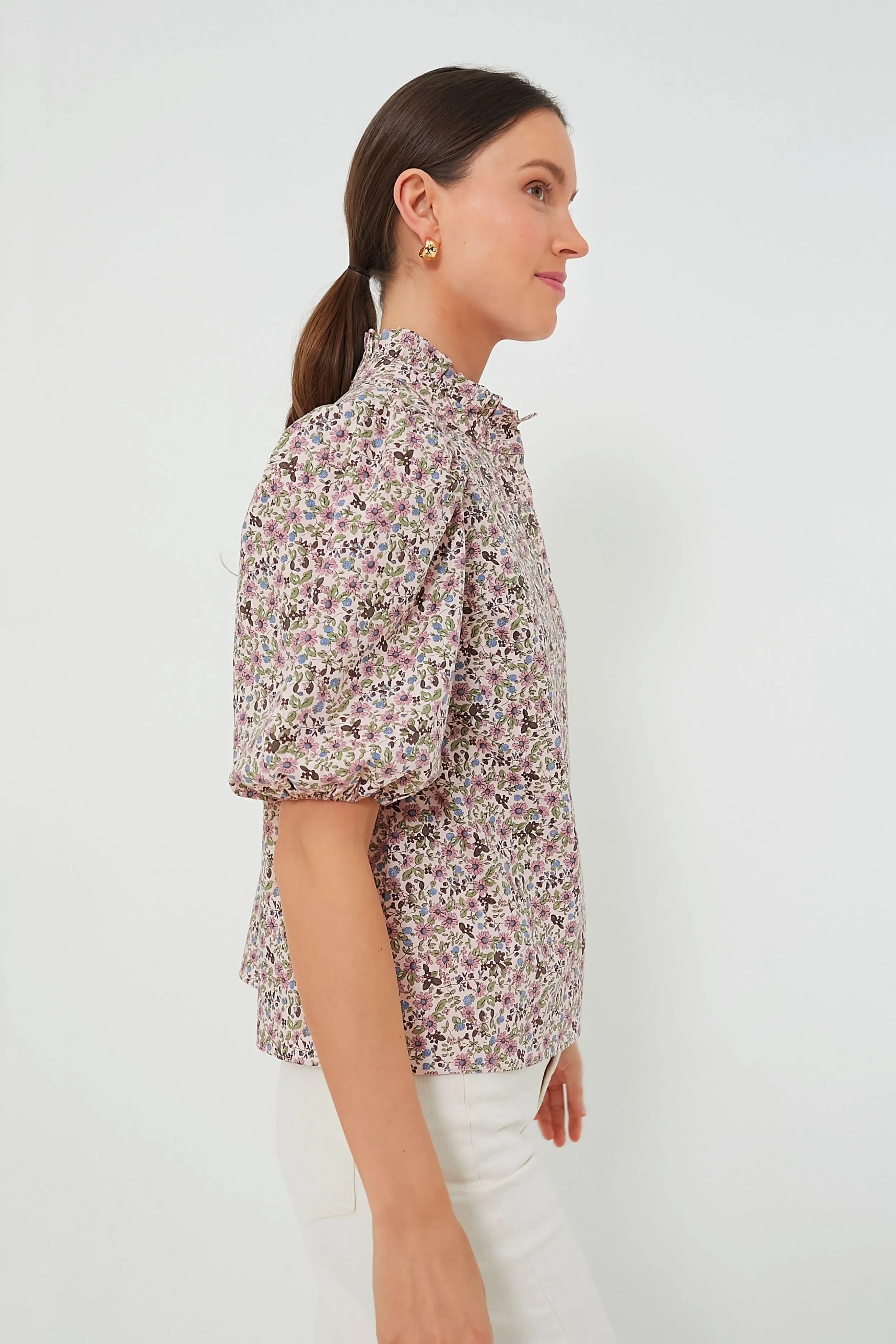 Blush Floral Florence Blouse