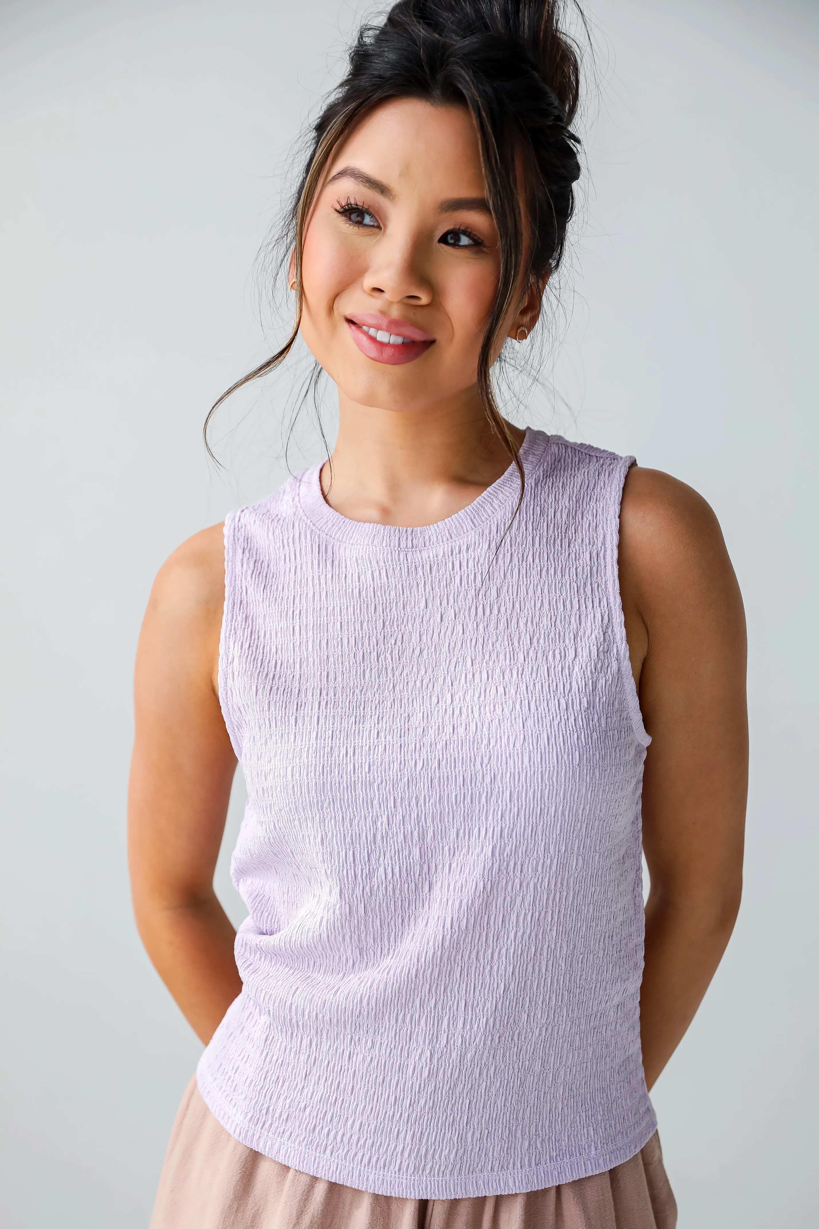 FINAL SALE - Jessica Smocked Tank - DU DEAL