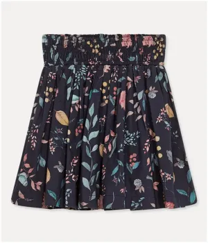 Girl's Cotton Becca Skirt - Dark Navy