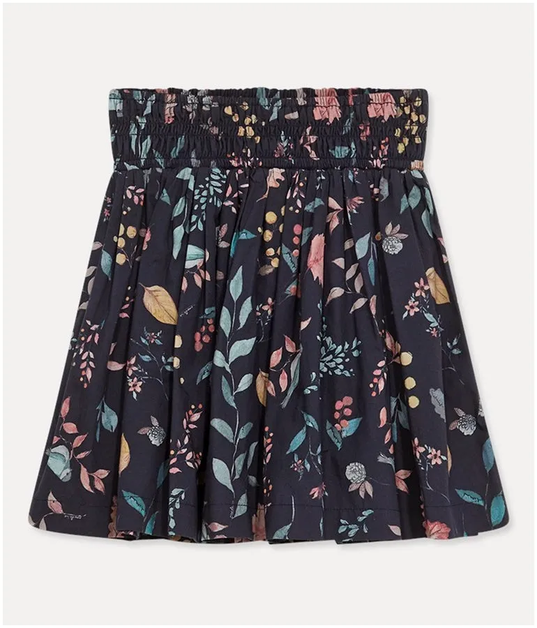 Girl's Cotton Becca Skirt - Dark Navy