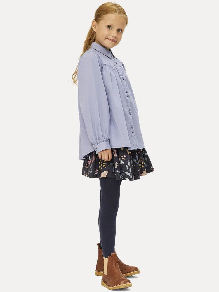 Girl's Cotton Becca Skirt - Dark Navy