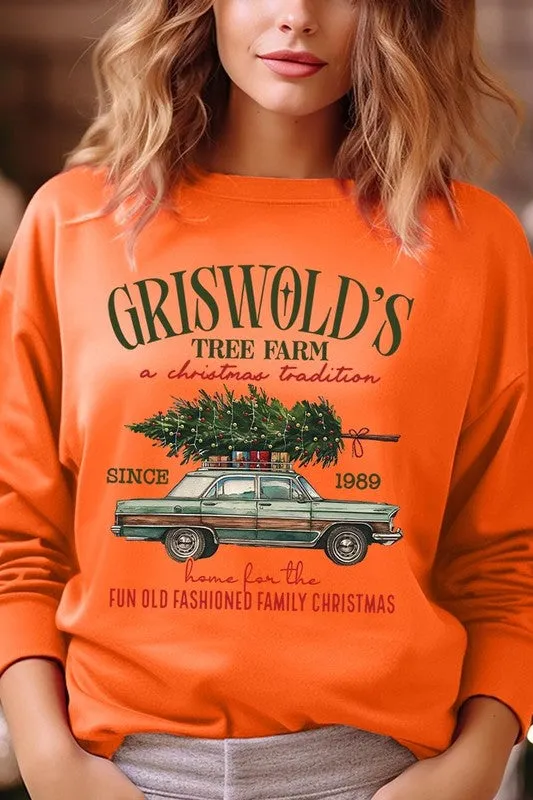 Griswold Christmas Tree Farm Fleece Sweatshirts