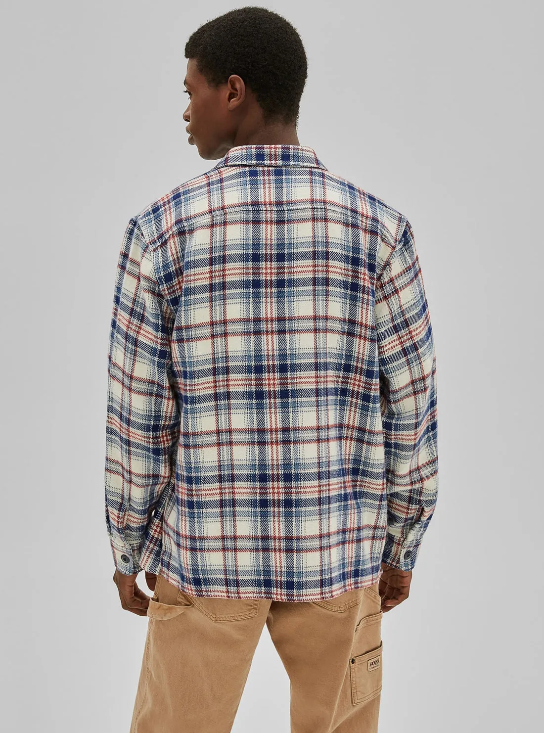 GUESS Originals Blue Beau Flannel Shirt