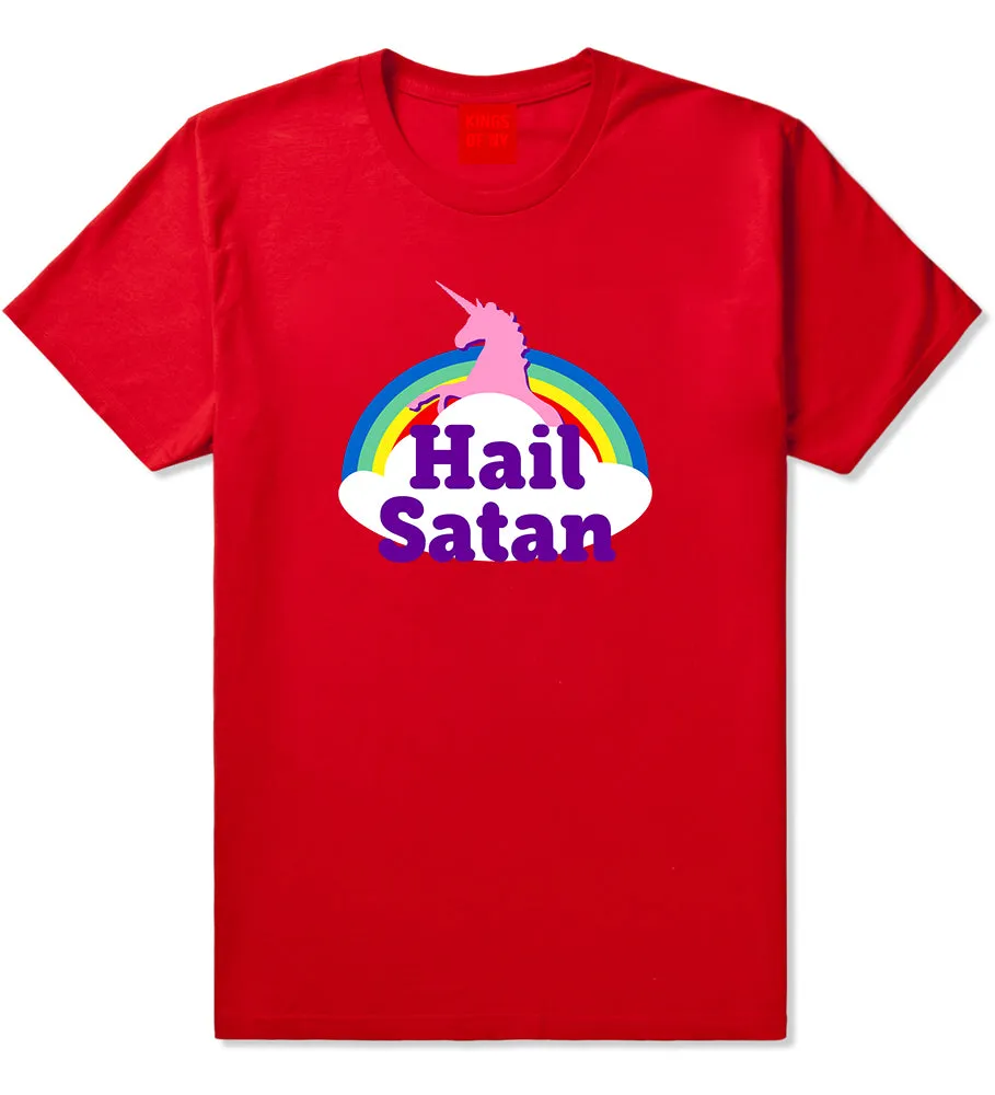 Hail Satan Unicorn Mens T-Shirt