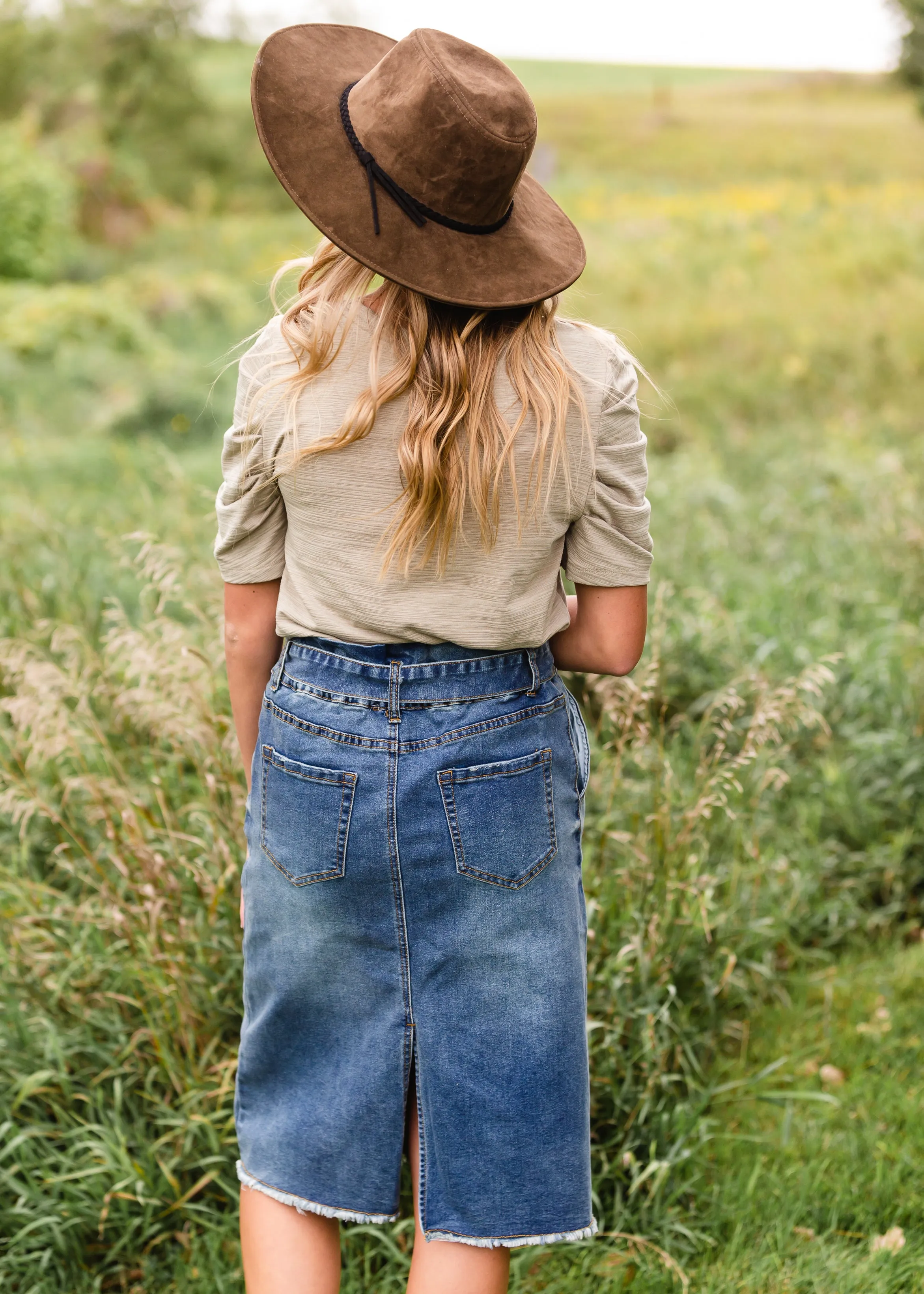 Heather Sage Short Sleeve Top - FINAL SALE