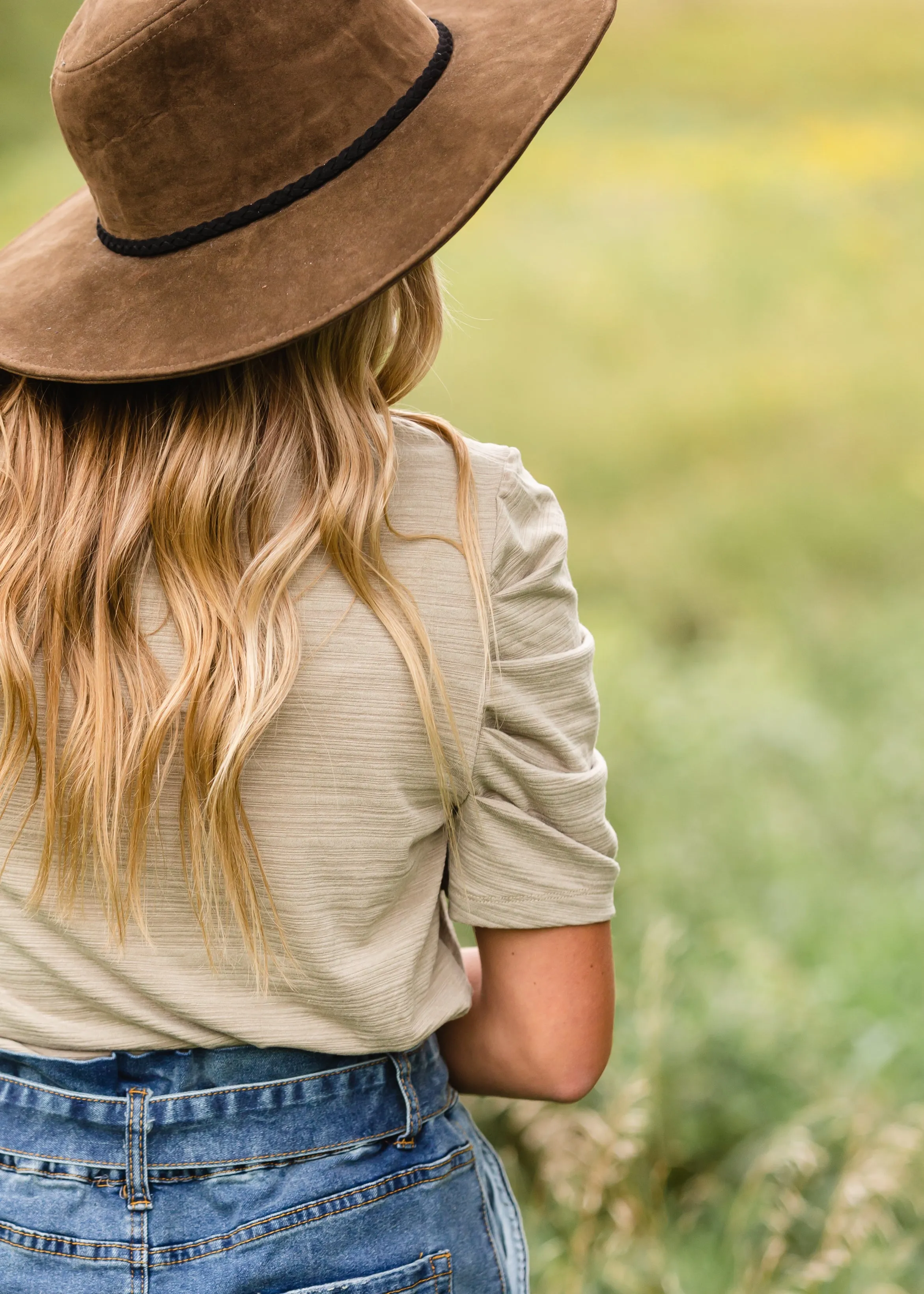 Heather Sage Short Sleeve Top - FINAL SALE