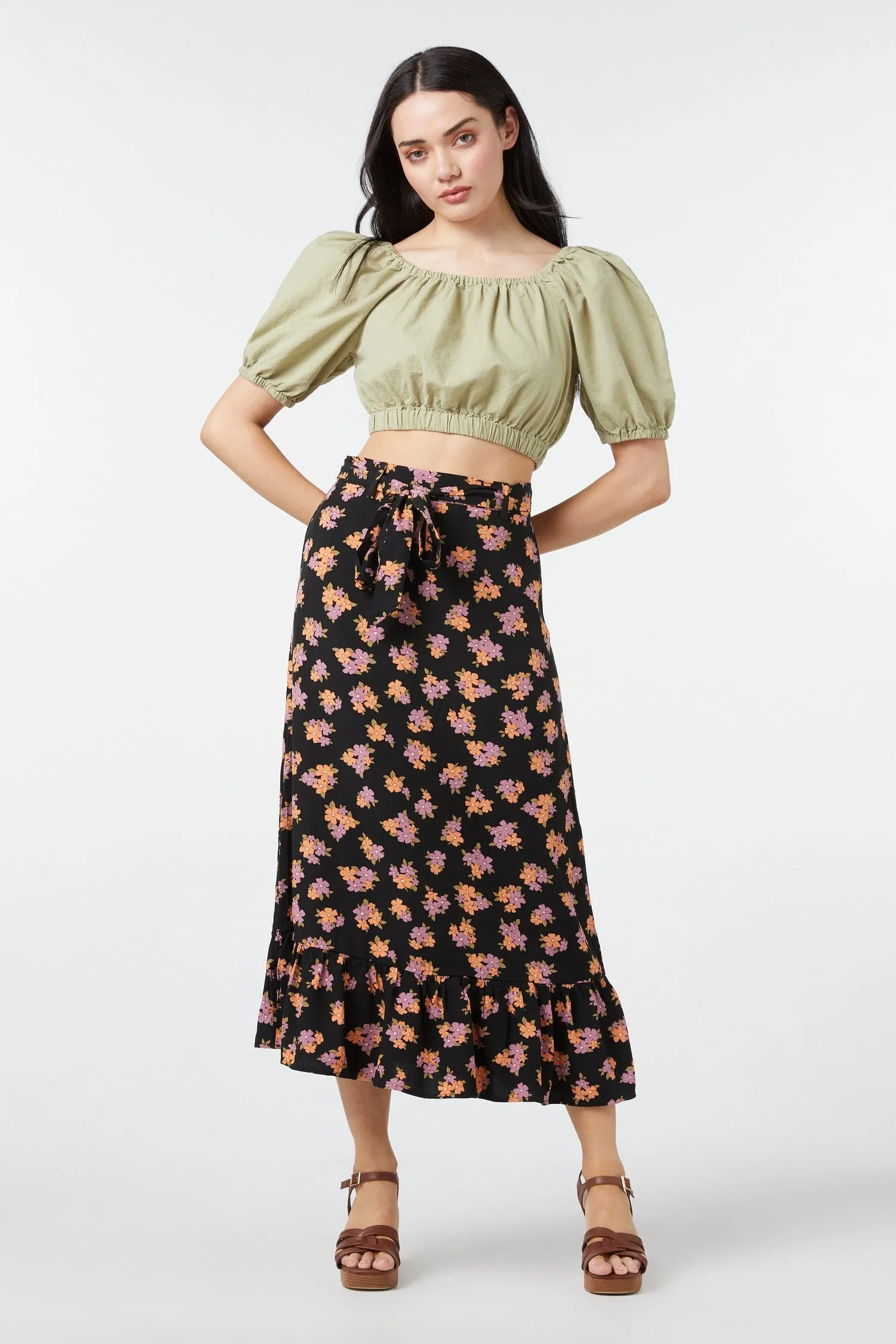 Ida Ditsy Midi Skirt