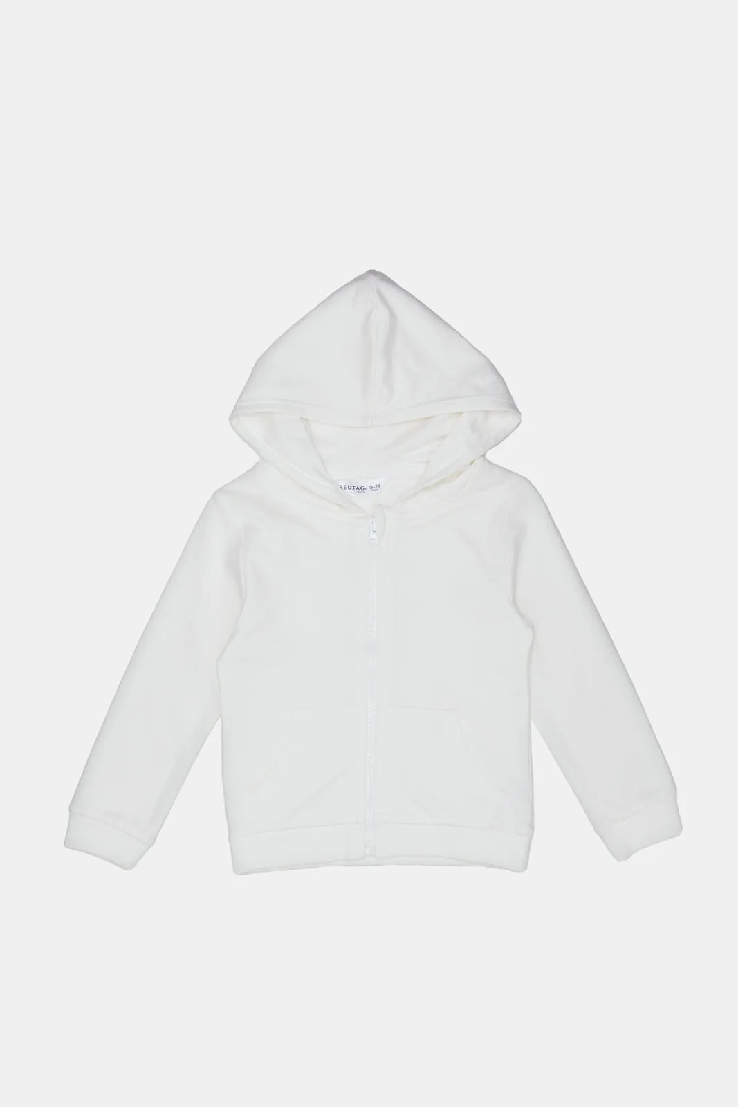 Infant Boys Ivory Hooded Sweatshirt