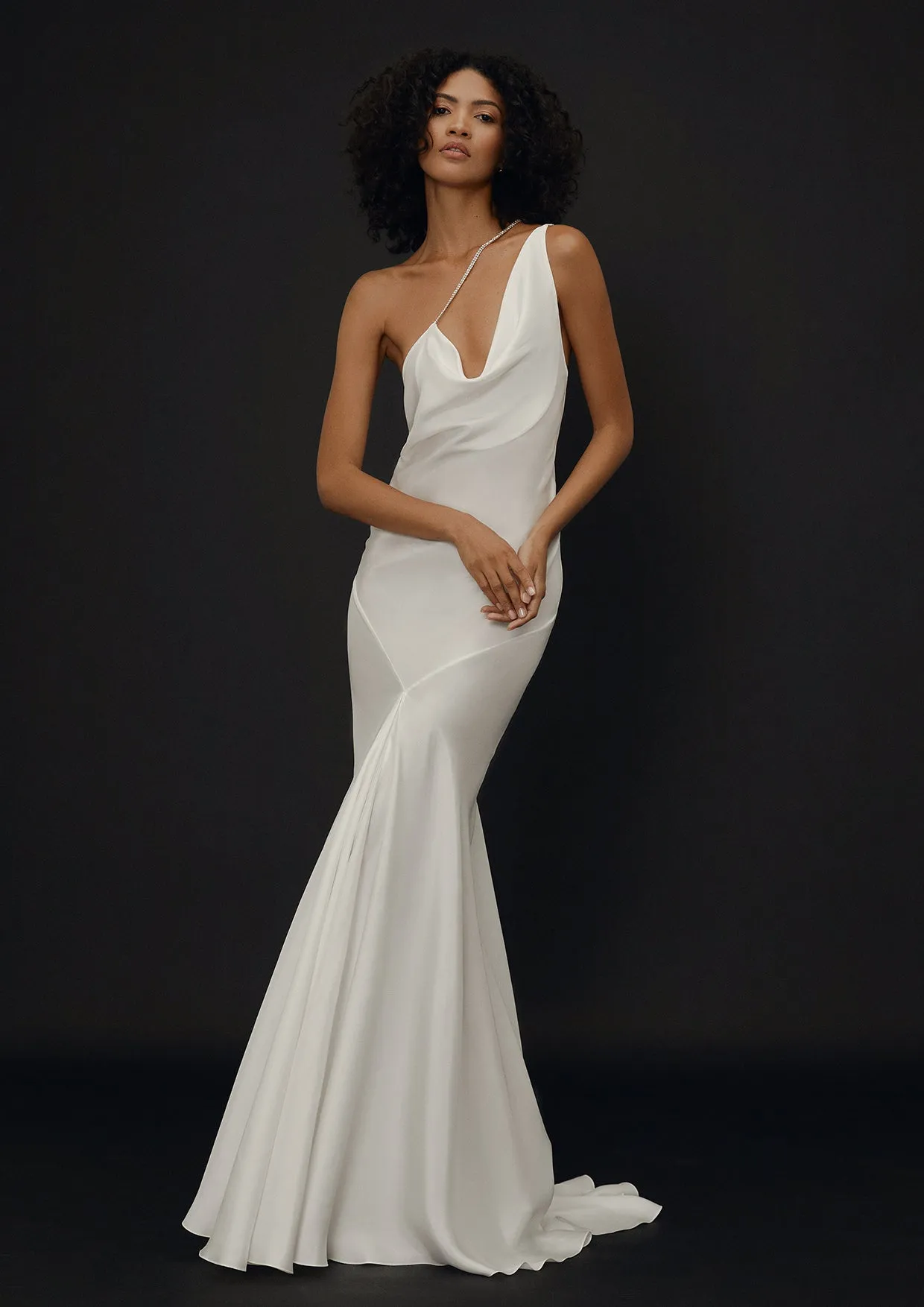 Iris Swarovski Silk Evening Dress