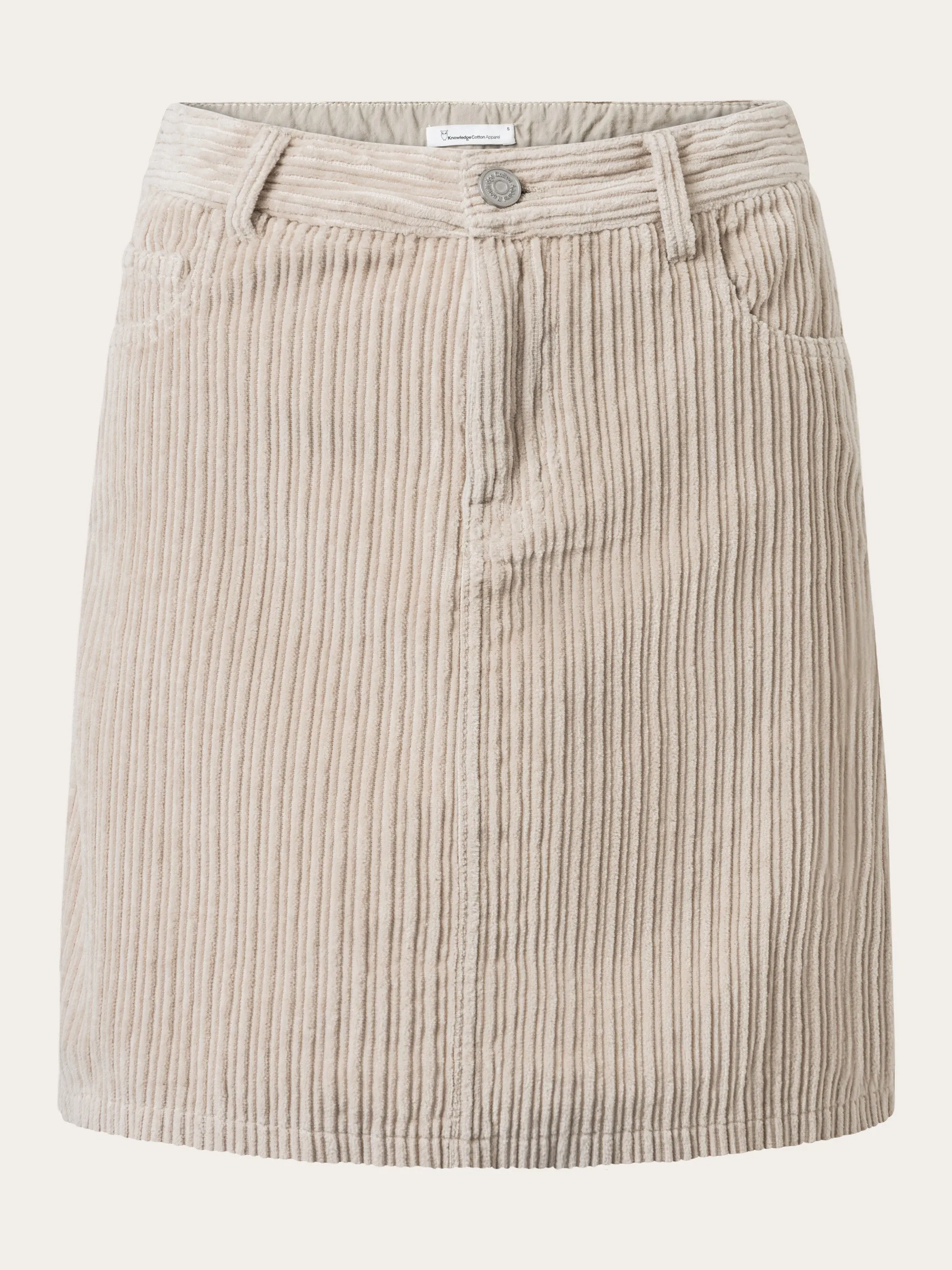 Irregular corduroy skirt - Light feather gray