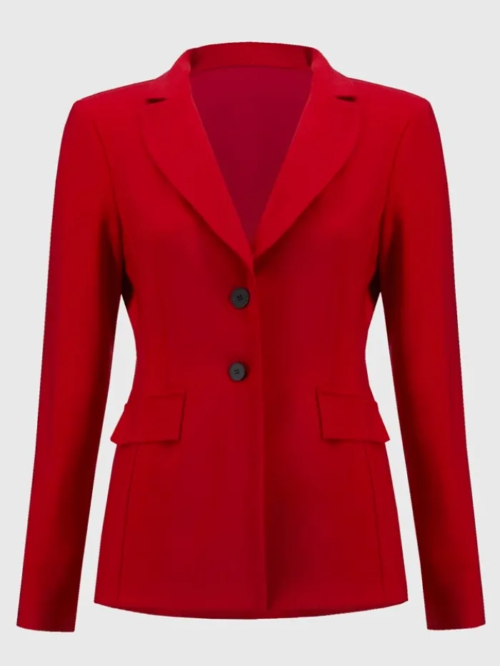 Joseph Ribkoff  Fitted Blazer In Lipstick Red 244095 Col 3229