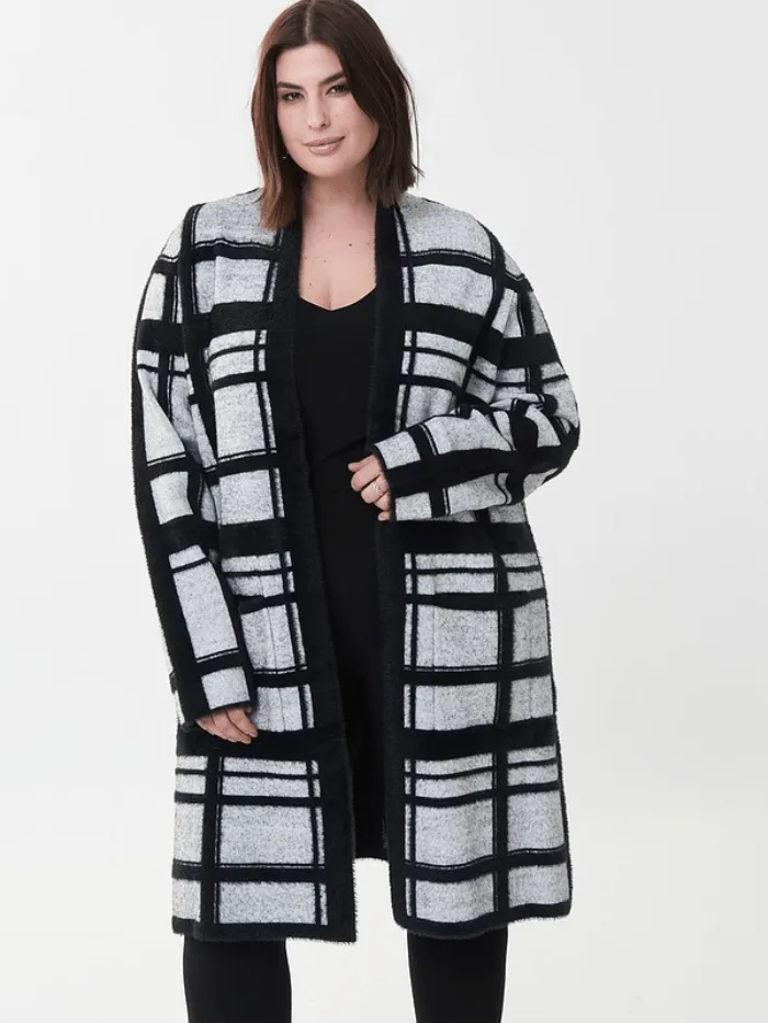 Joseph Ribkoff T Jacquard Knit Coat 223968 195