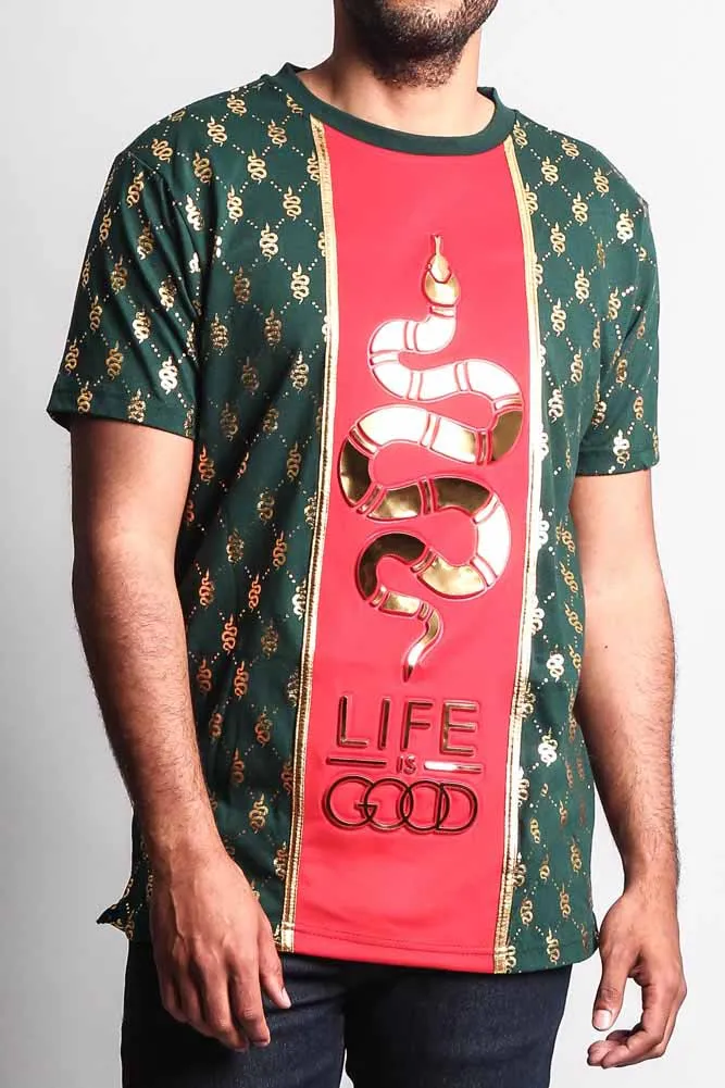 Life is Good 3D Snake T-Shirt