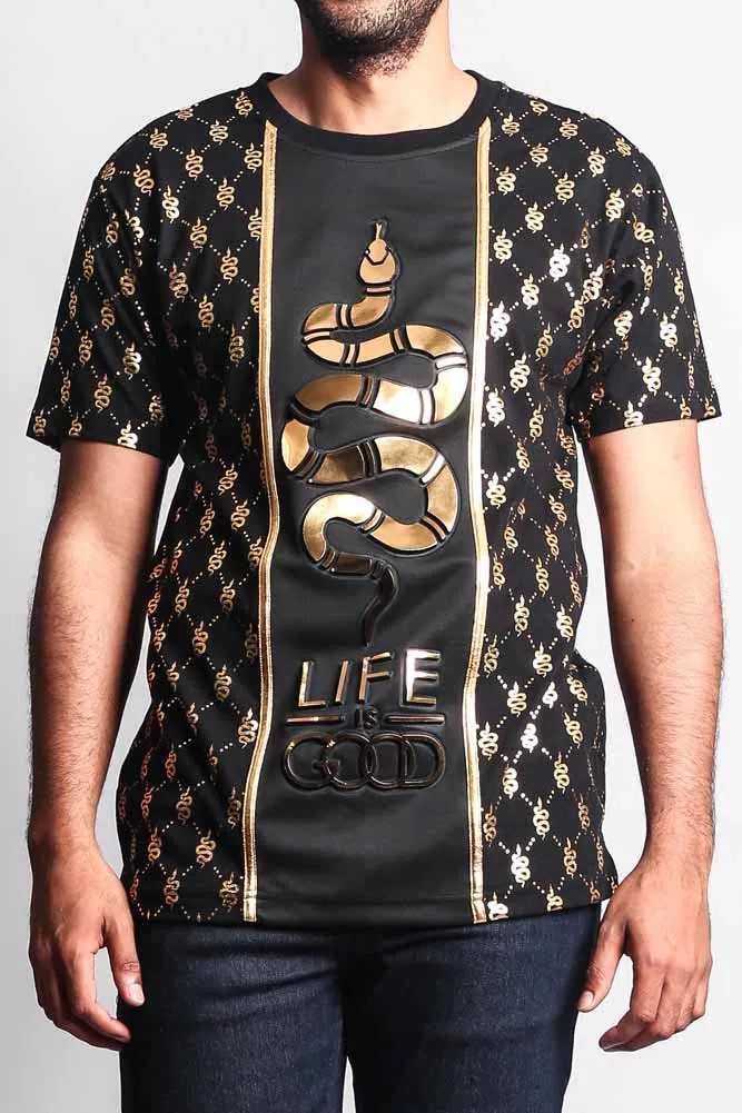 Life is Good 3D Snake T-Shirt