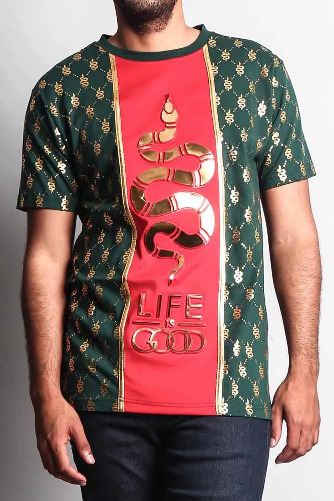 Life is Good 3D Snake T-Shirt