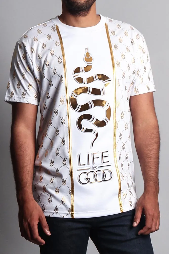 Life is Good 3D Snake T-Shirt