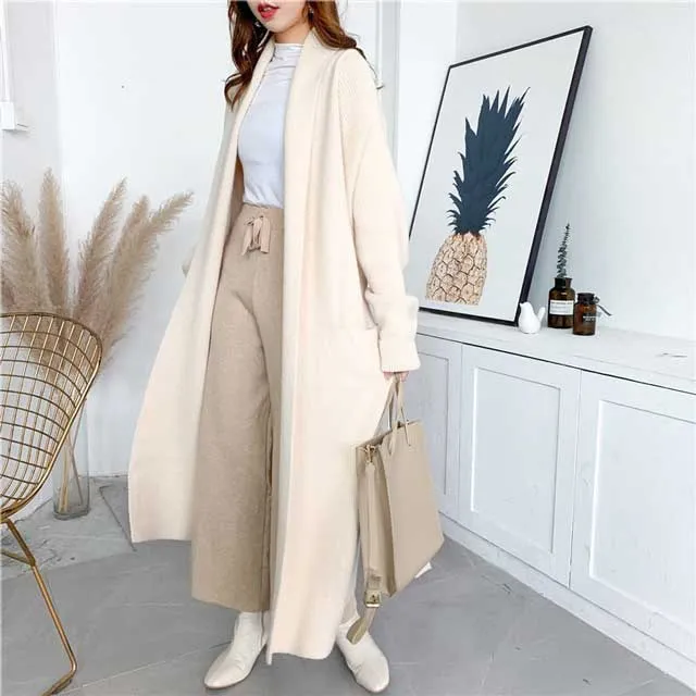 Long Knit Cardigan Jacket