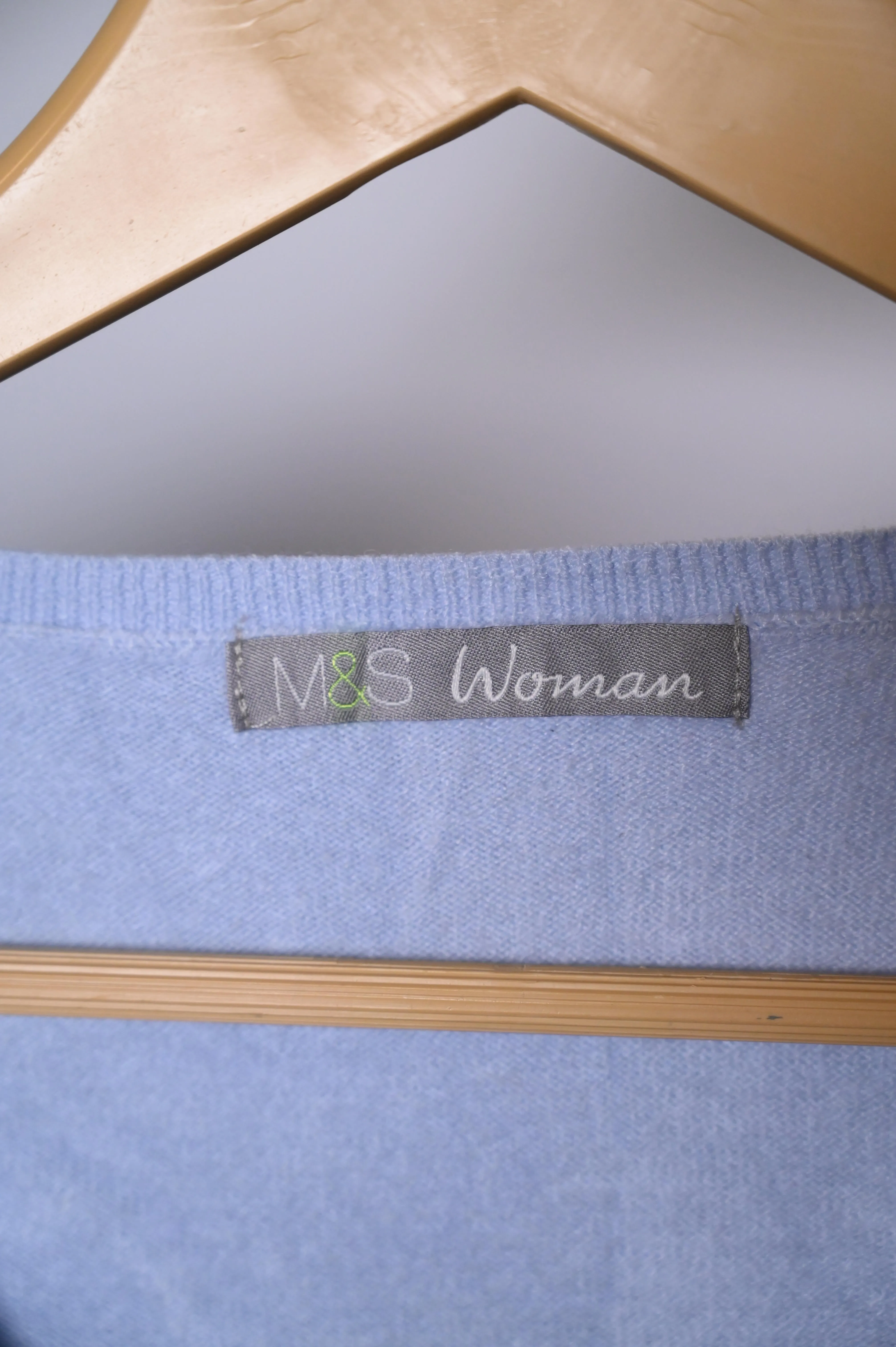 M&S Baby Blue Sweatshirt - Medium