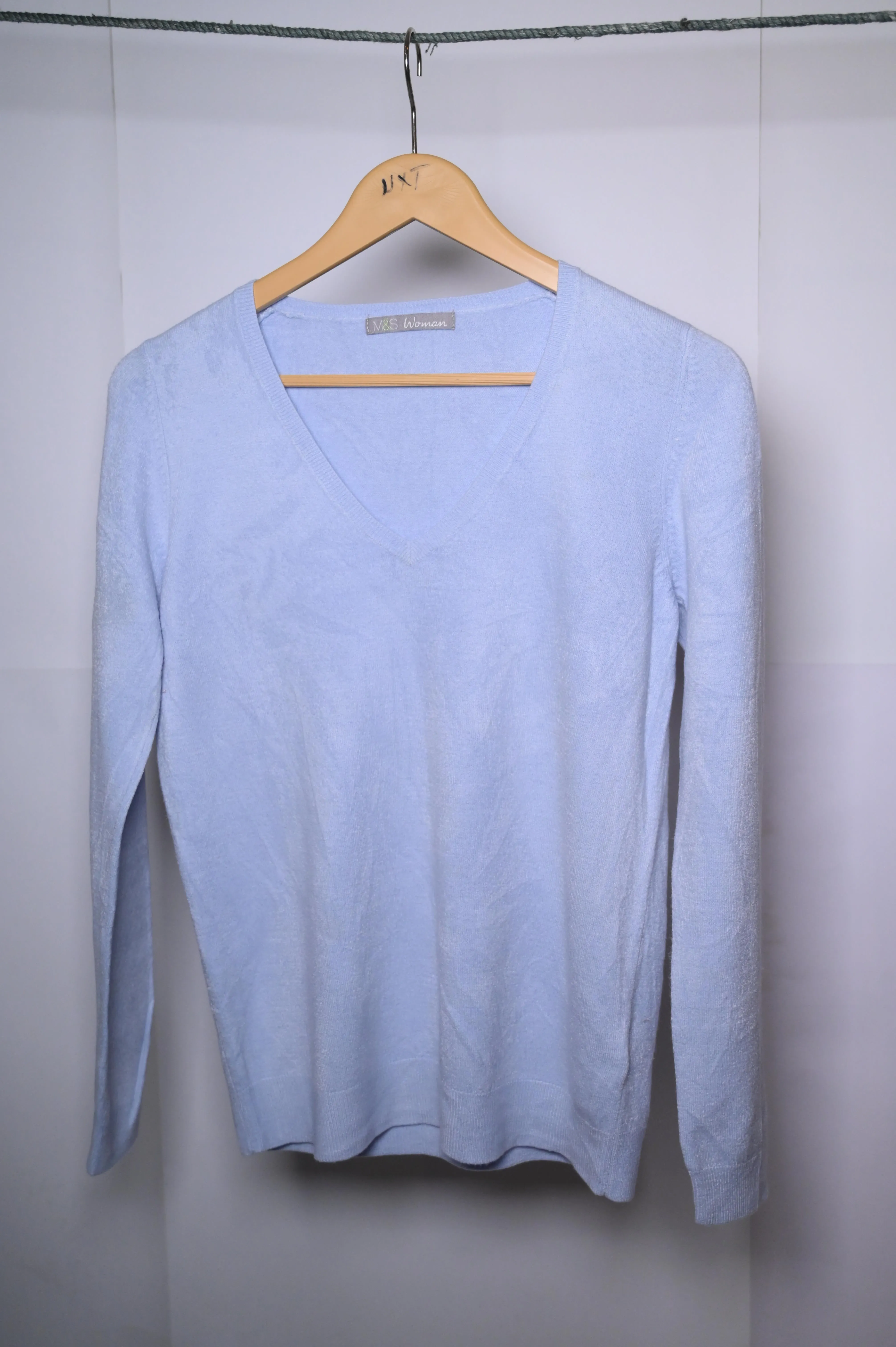 M&S Baby Blue Sweatshirt - Medium