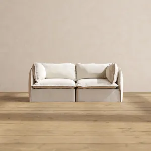 Modular Performance 2-Seater in Flour | Relaxed Blend