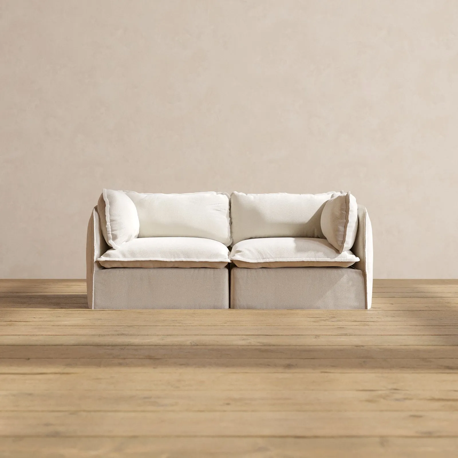 Modular Performance 2-Seater in Flour | Relaxed Blend