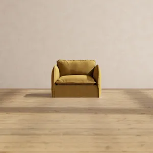 Modular Performance Armchair in Toffee | Relaxed Blend