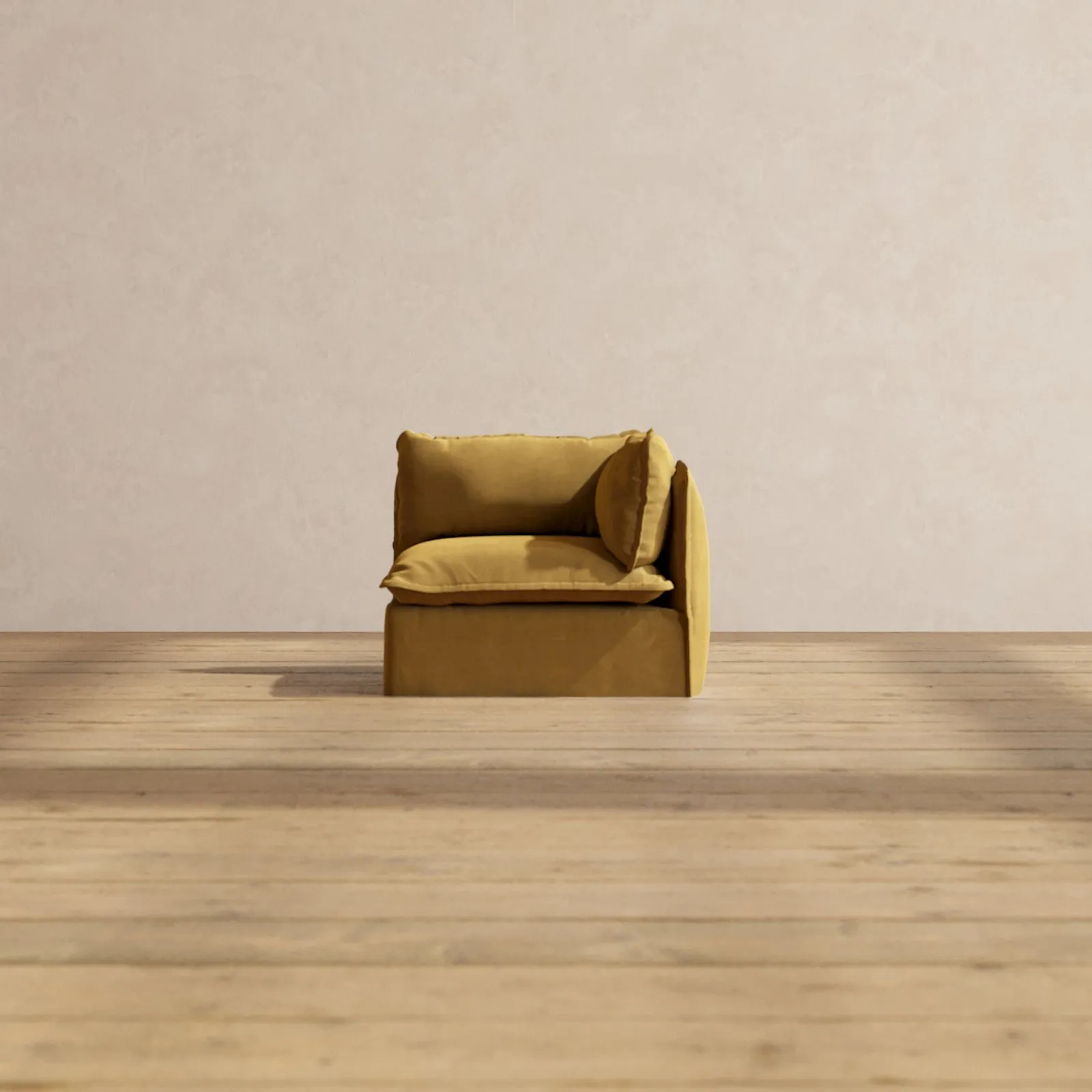 Modular Performance End Chair in Toffee | Relaxed Blend