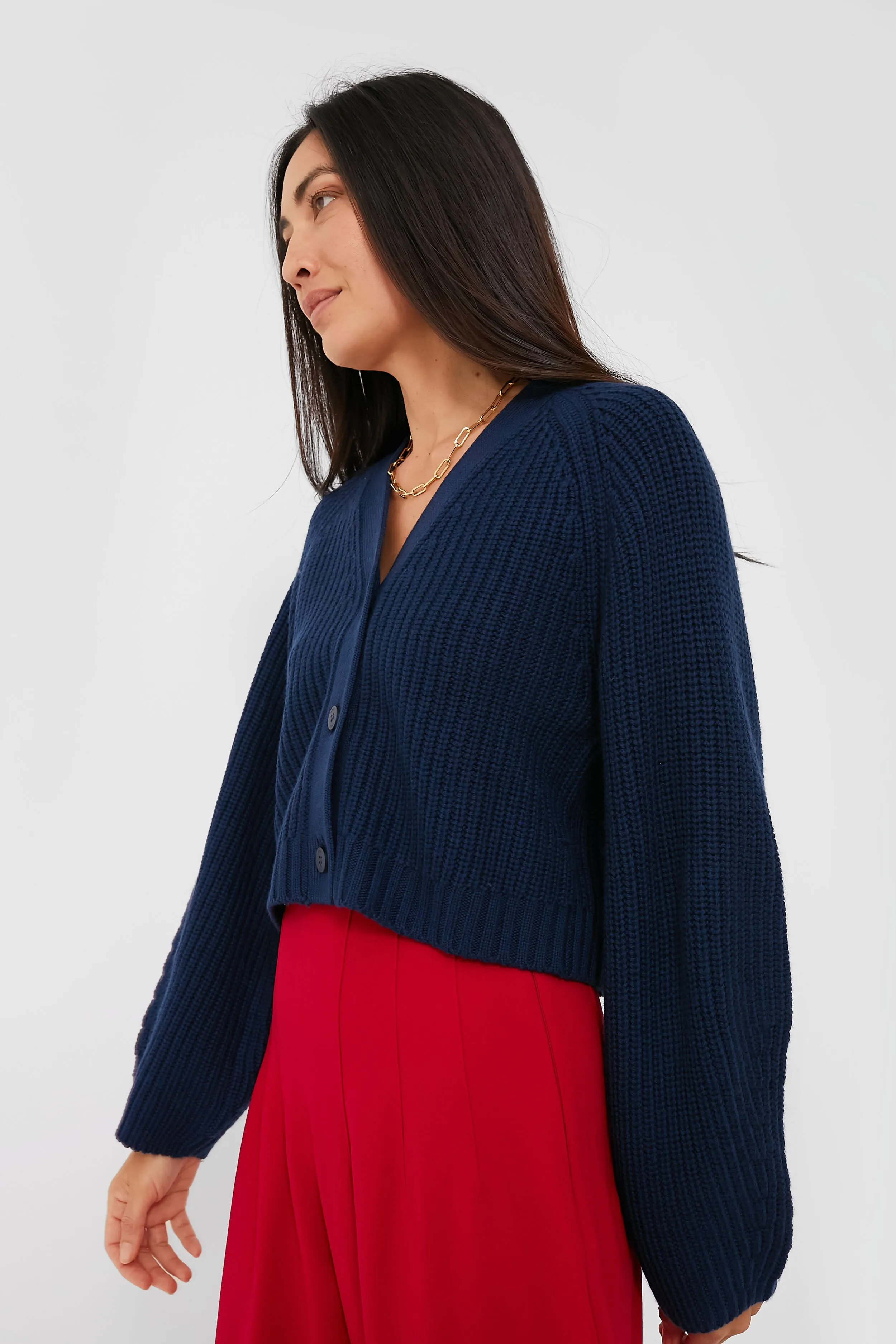 Navy Mirabel Cardigan