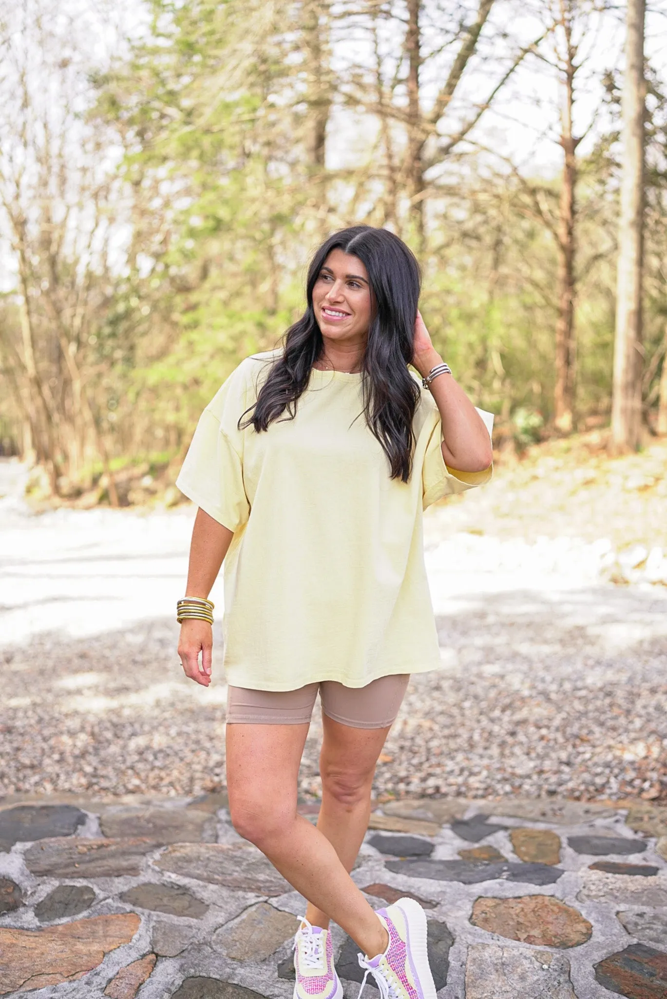 Perfect Happiness Washed Yellow Tee