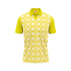 Polo Neck Printed Jersey Yellow NP5000079