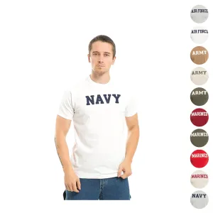 Rapid Felt Applique Military Air Force Navy Marine Navy Army T-Shirts Tees