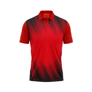 Red Polo Neck Half Sleeve T Shirt Nextprint N183