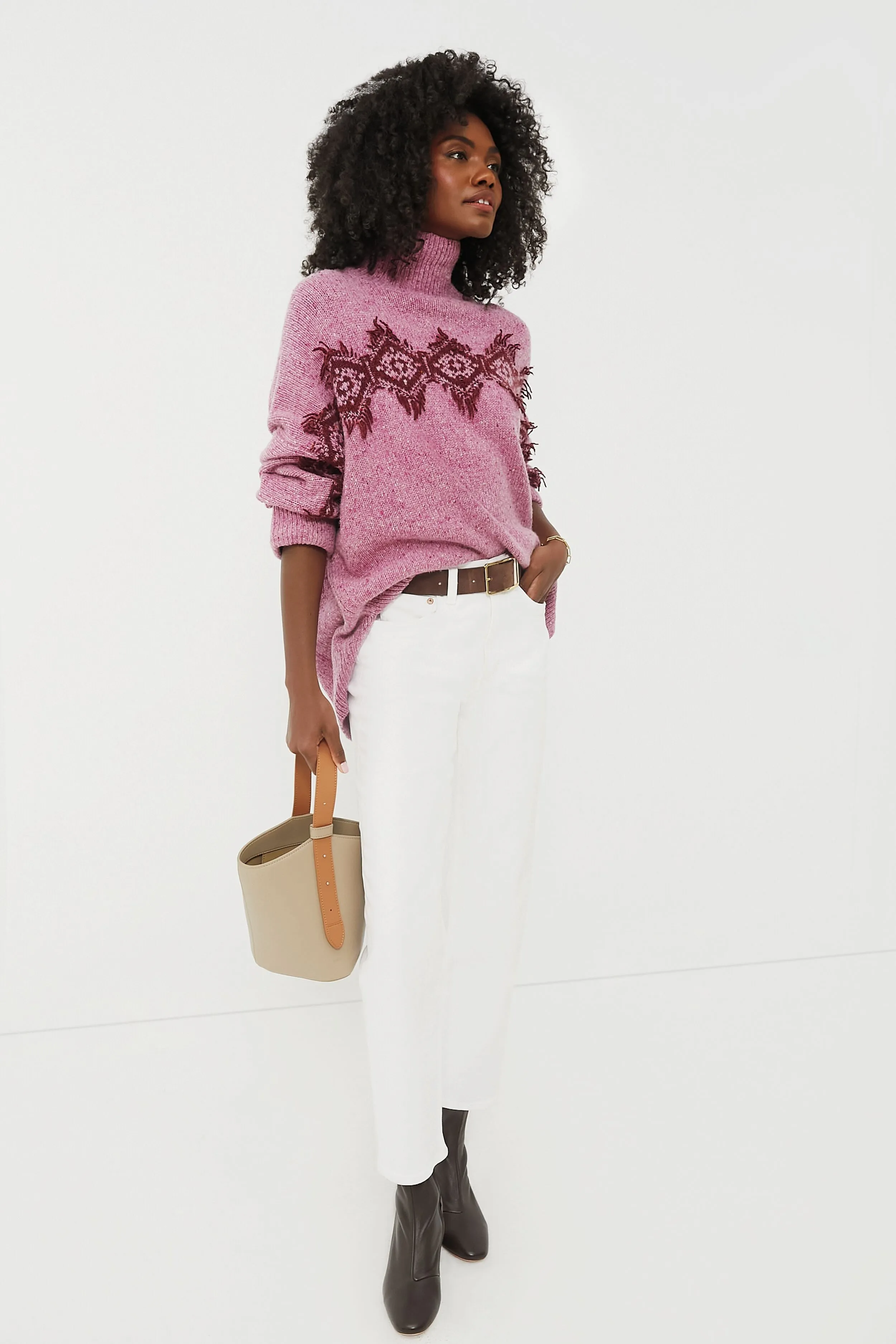 Rose Benoite Turtleneck Sweater