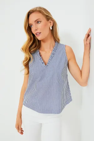 Striped Veronica Top