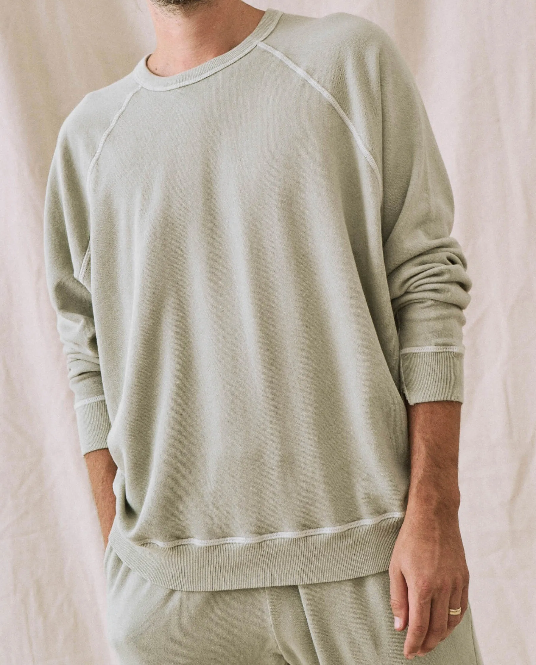 The Men's College Sweatshirt. -- Seafoam