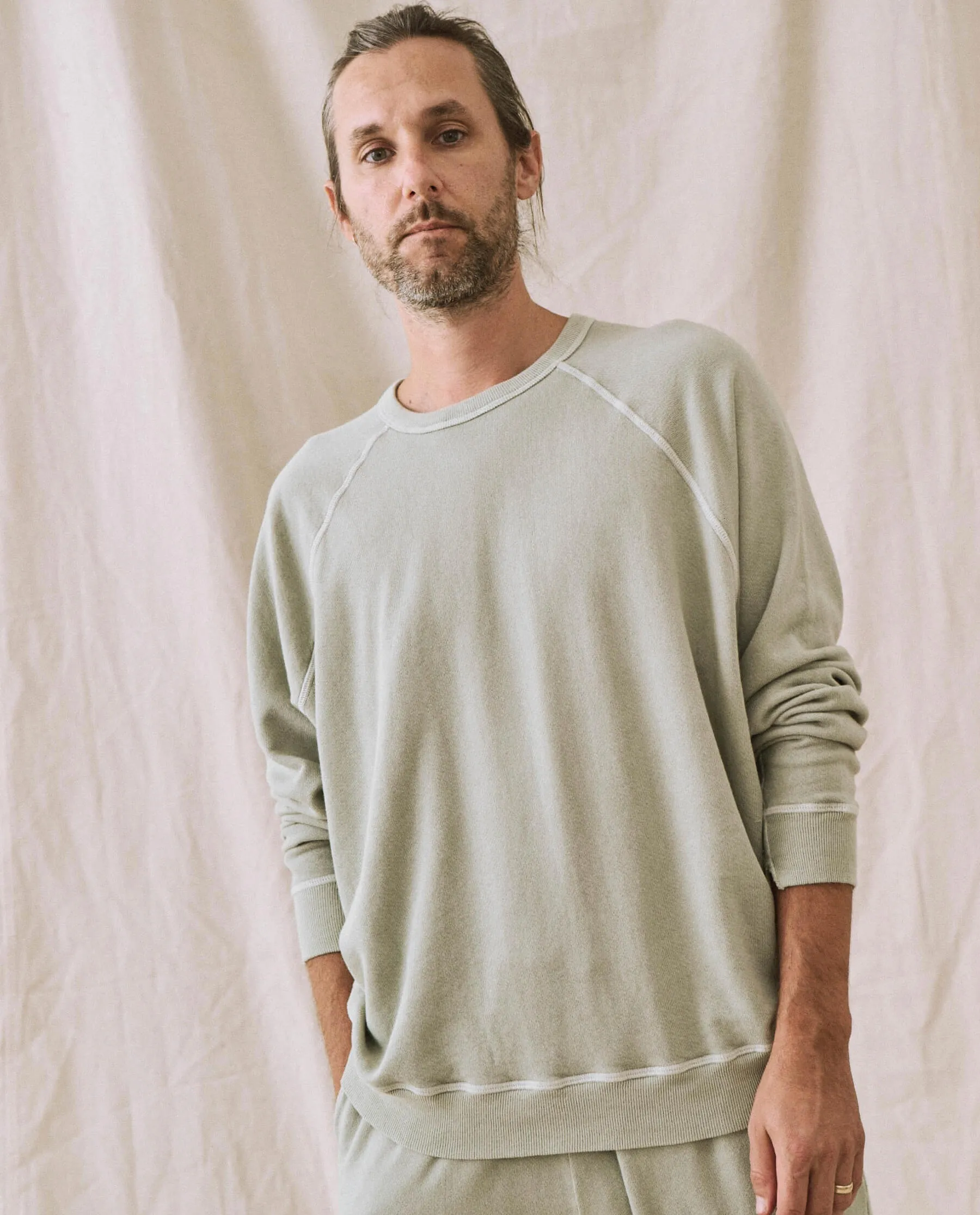 The Men's College Sweatshirt. -- Seafoam