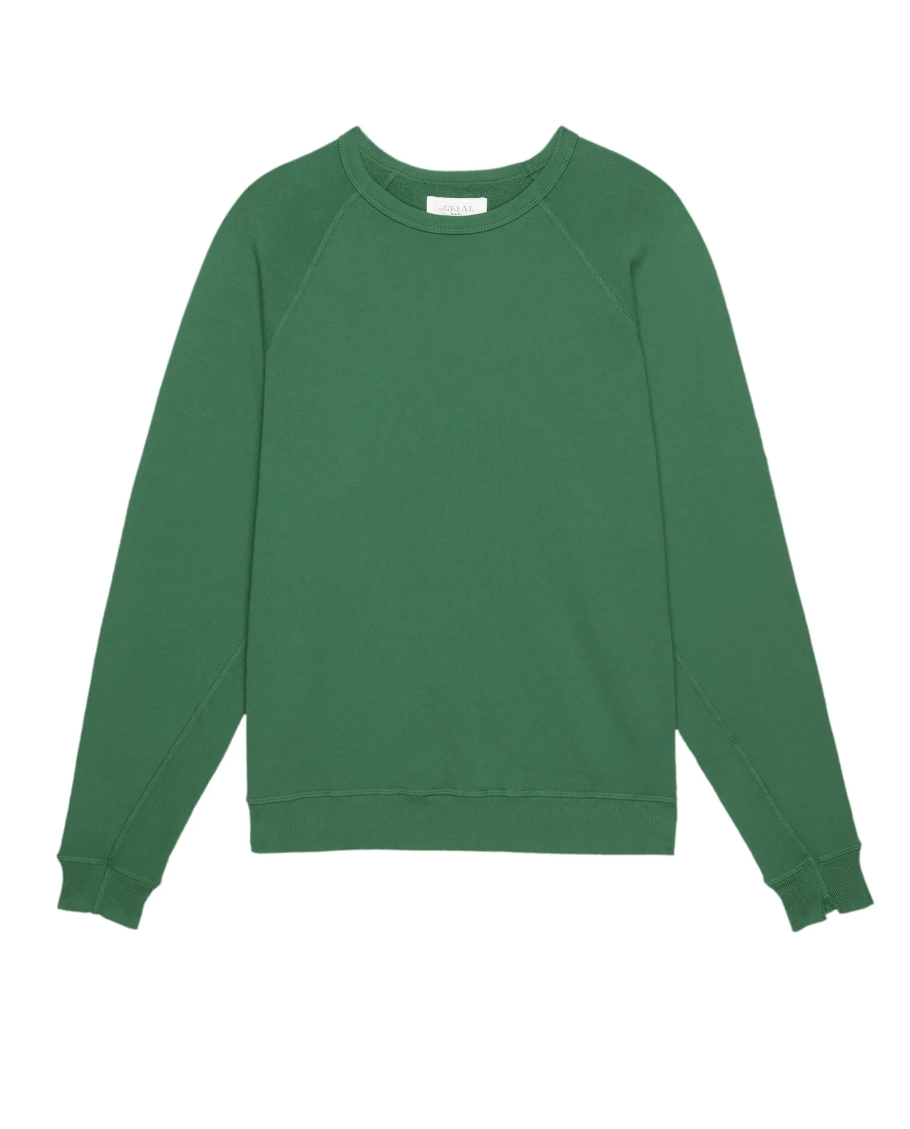 The Men's College Sweatshirt. Solid -- Holly Leaf