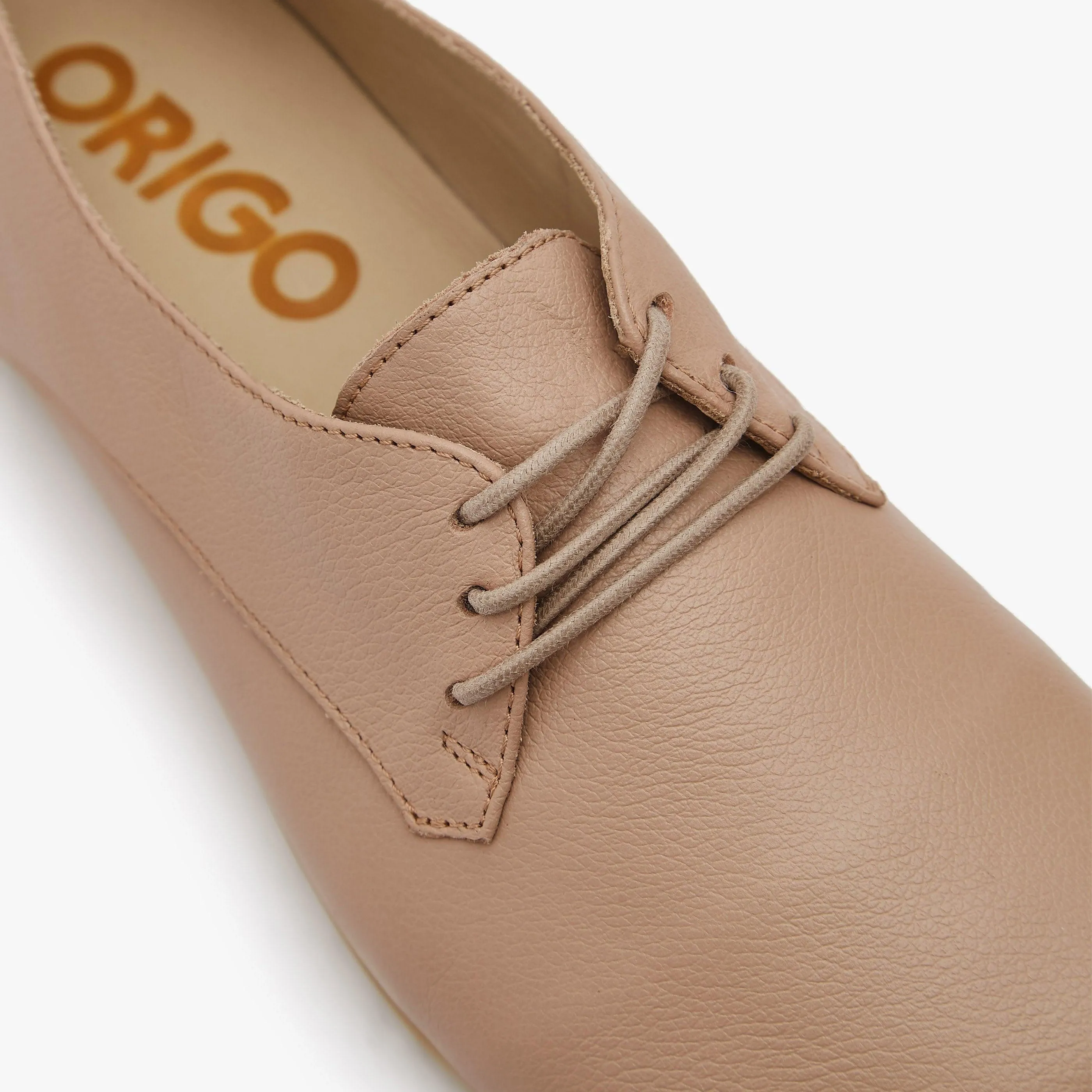 The New Derby | Natural Leather Women