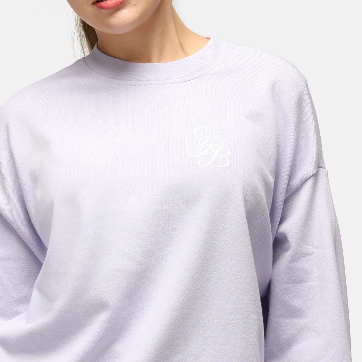 TKB Parma Violet Terry Oversized Sweatshirt