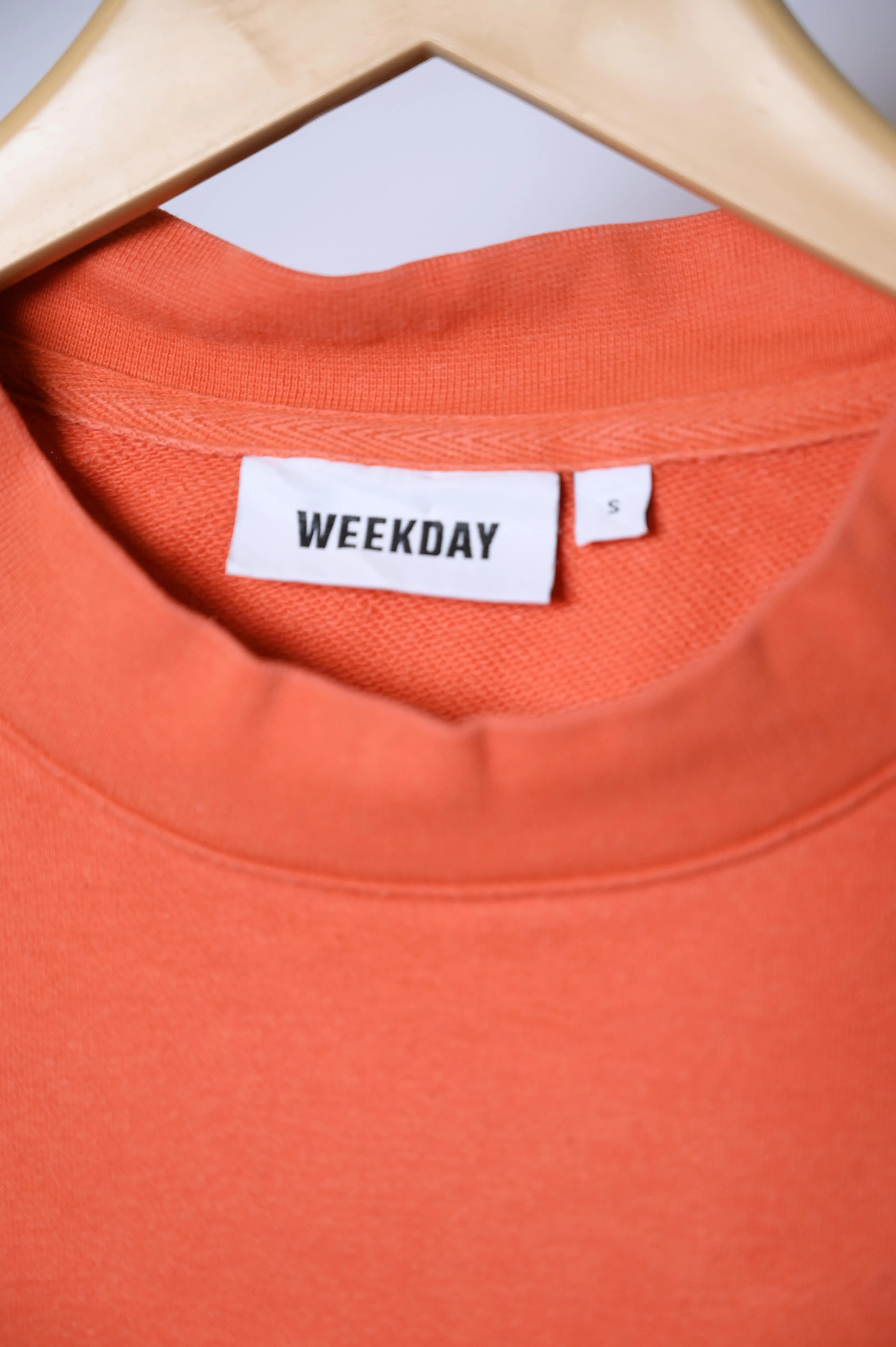 Weekday Orange Sweatshirt - Medium