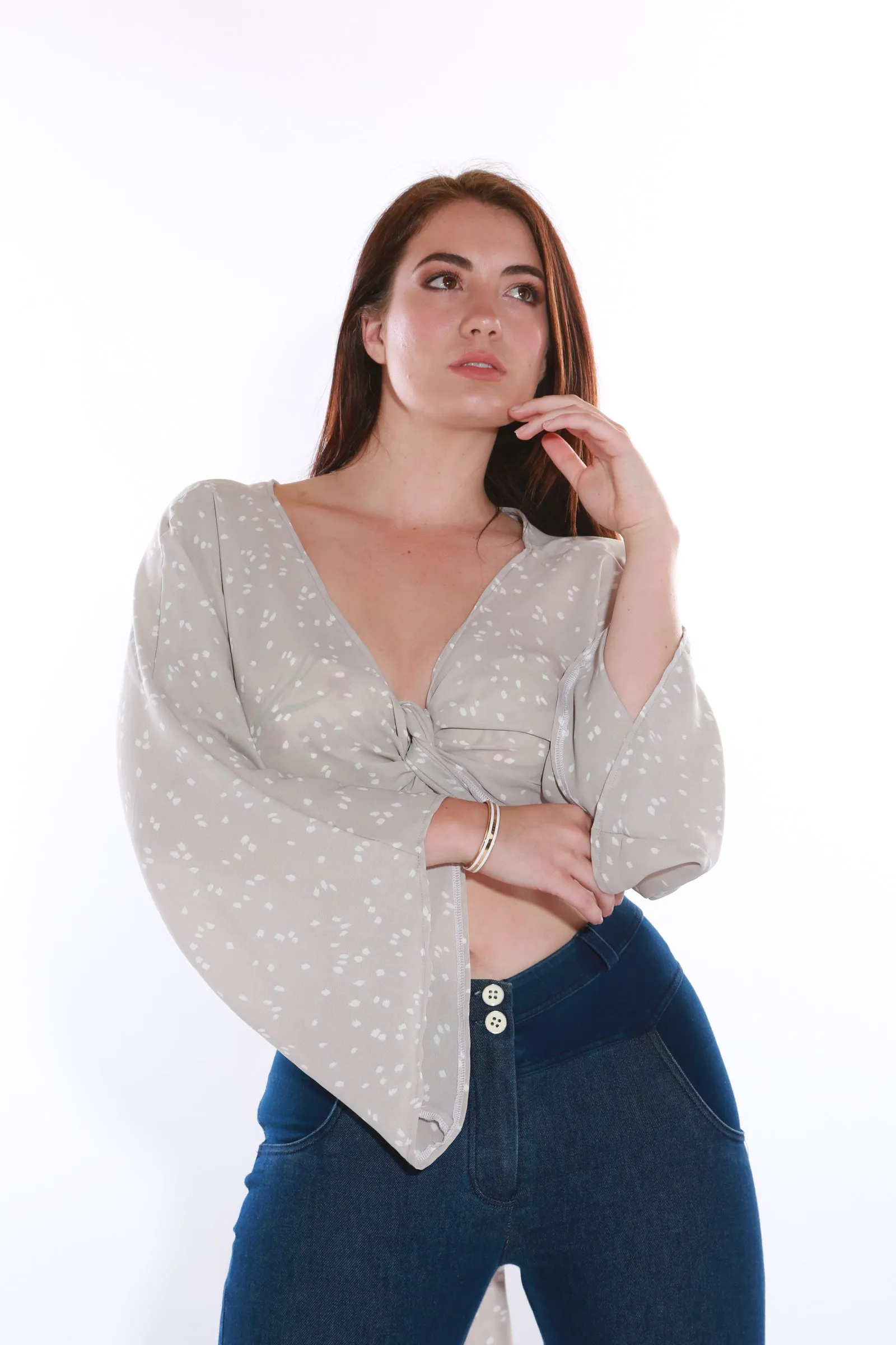 Wrap top - Freesize- Beige