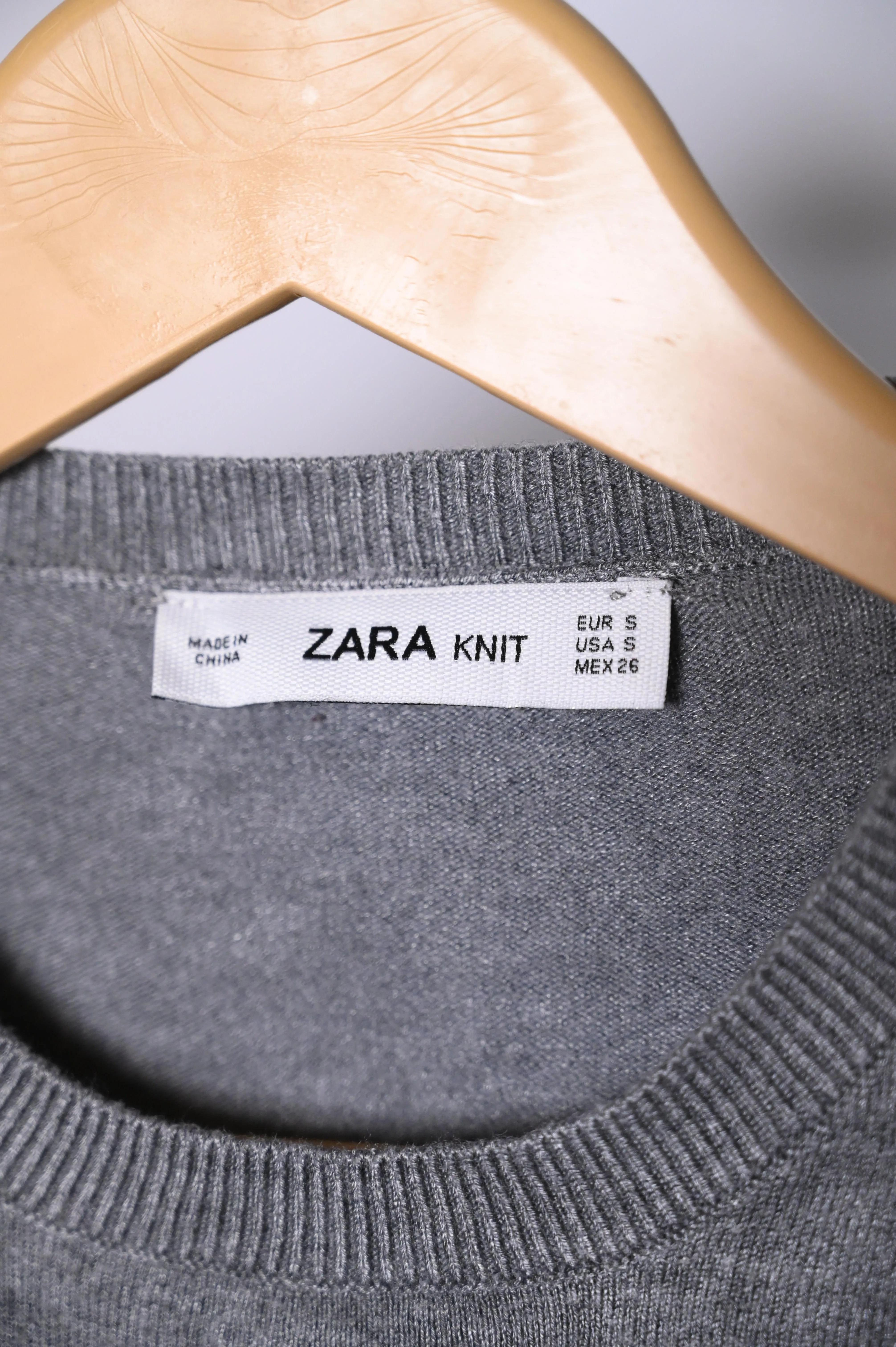 Zara Grey Sweatshirt - Small